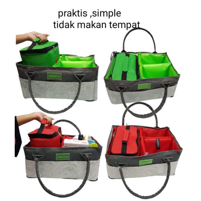 Caddy Bag Baby Argen  +  Cooler Bag  Tas asi Set  (Paket Pumping Argen ) ARC02