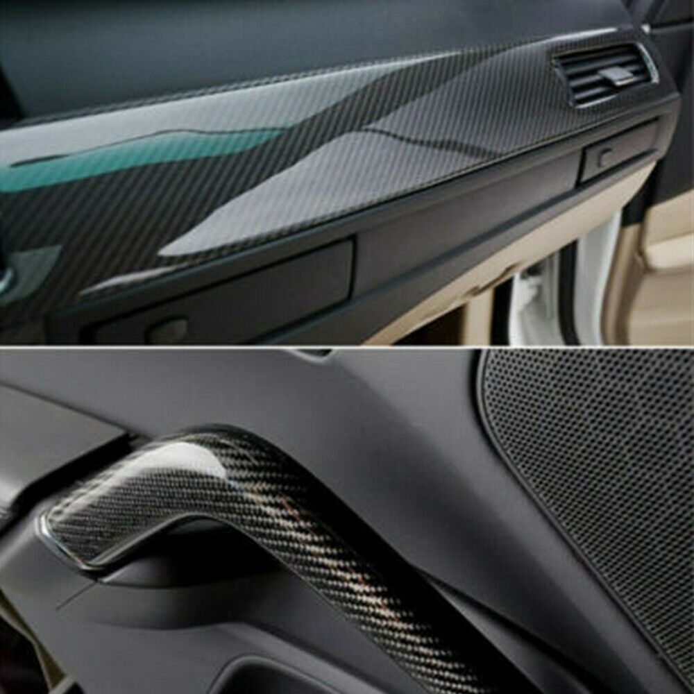 Suyou Stiker Film Vinyl 7d Carbon Fiber Glossy 12 &quot;X60&quot; Anti Air Bebas Gelembung Untuk Mobil