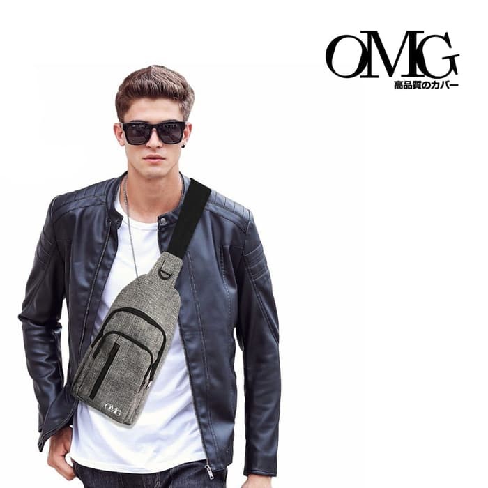 Sling Shoulder Bag OMG Tas Selempang SlingBag Gadget Waterproof Pria