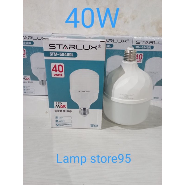 Jual LAMPU LED STARLUX LED MAX 40W GARANSI 1 TAHUN, SNI, NYAALA PUTIH ...