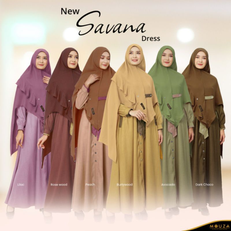[Puby] New Savana Dress By Mouza Indonesia | Dress Balotely Optima | Ready Stok