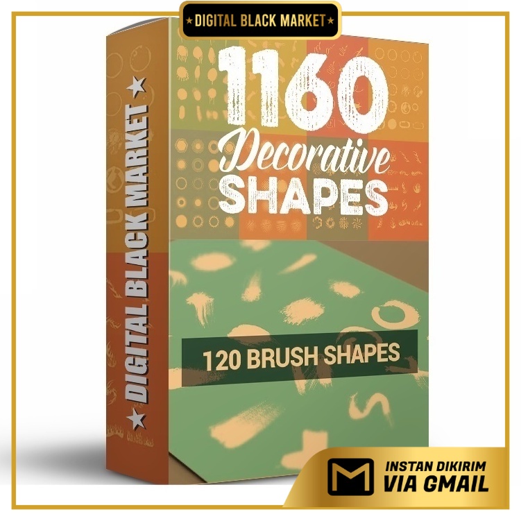 Mega Bundle 1160 Decorative Shapes - Vector Designs - Business Branding