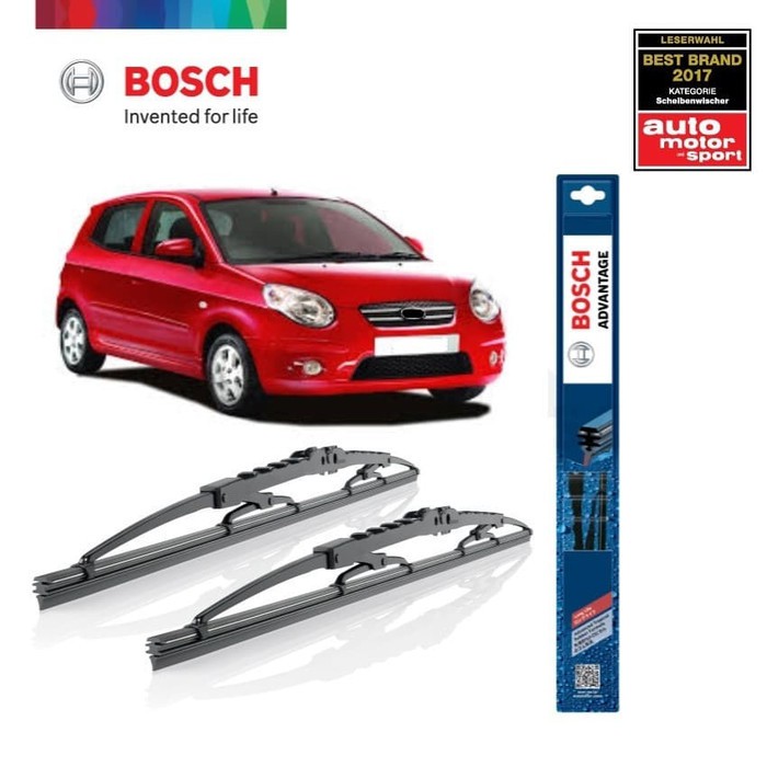 Wiper Blade Picanto BOSCH Sepasang Advantage 18-20&quot; ORIGINAL