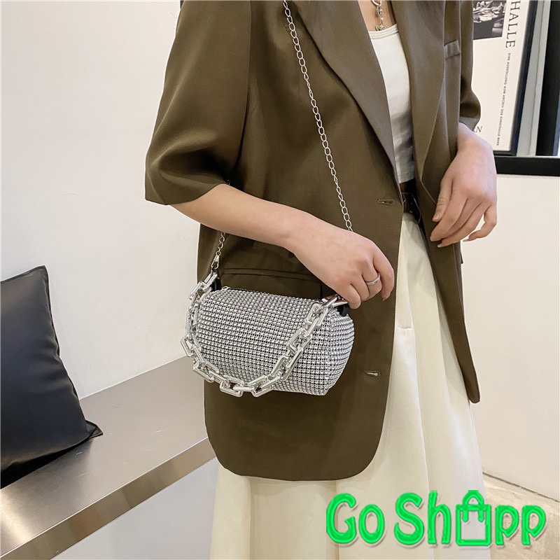 Tas Selempang Wanita Mini Bling Bling Import - Tas Bahu Slempang Wanita Fashion Korea - Tas Pesta Wanita Terbaru Import Kekinian - Tas Korean Style [TB06]