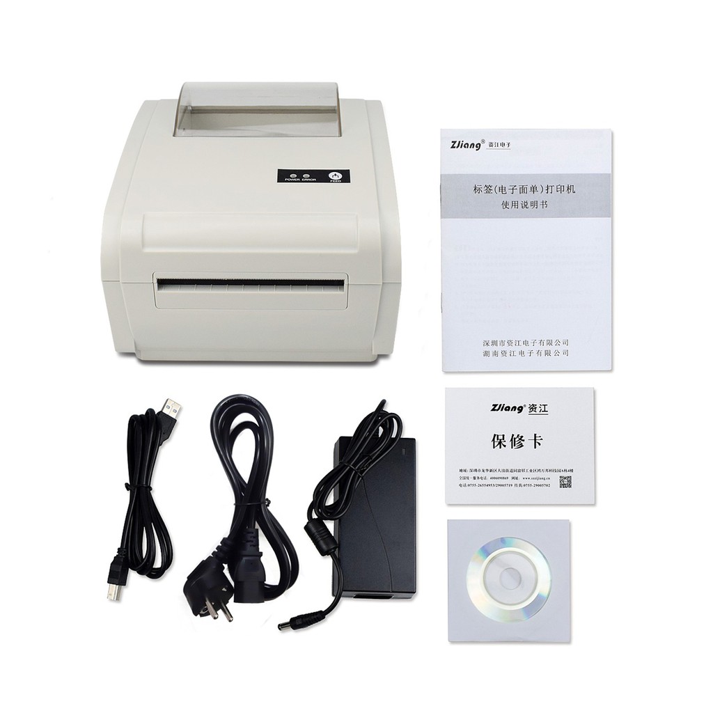 Zjiang ZJ-9210 USB Label Printer Barcode 110mm POS Thermal Receipt Kasir