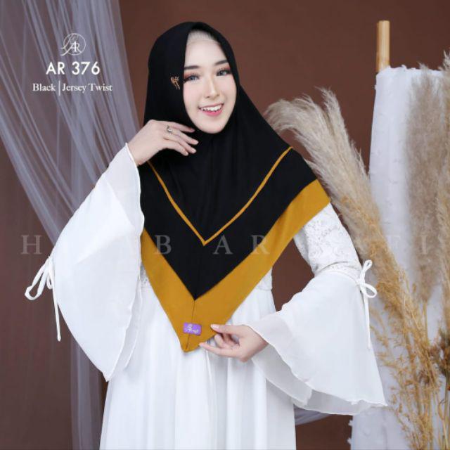 Hijab Ar Rafi AR 376 hijab instan new ar rival  original | INAYAHHIJAB-Black