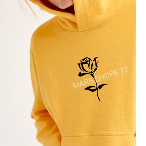 HOODIE JUMPER MAWAR UNISEX SIZE M-XXL / JAKET HOODIE ROSE / JAKET HOODIE MAWAR / HOODIE TRENDING