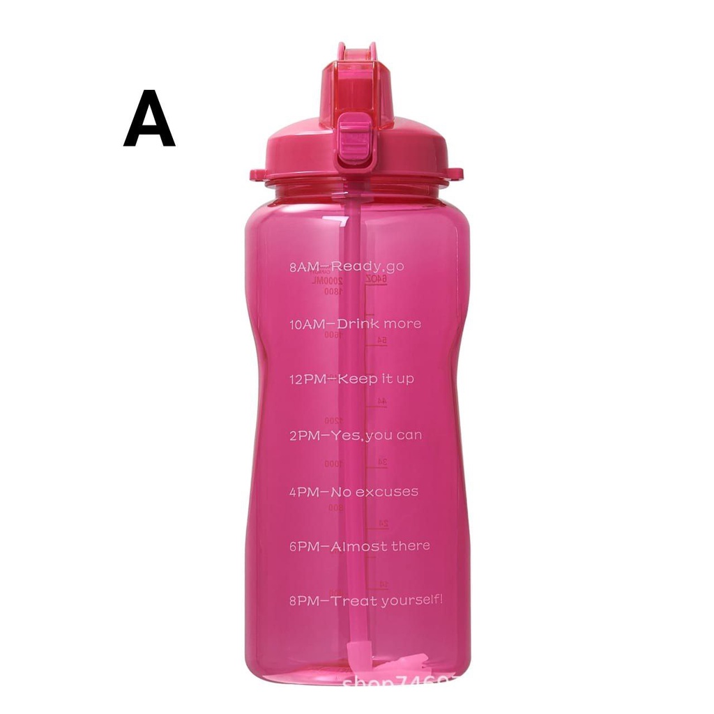 BEST SELLER MOTIVATIONAL BOTOL MINUM 2 LITER LIKE QUIFIT BOTTLE