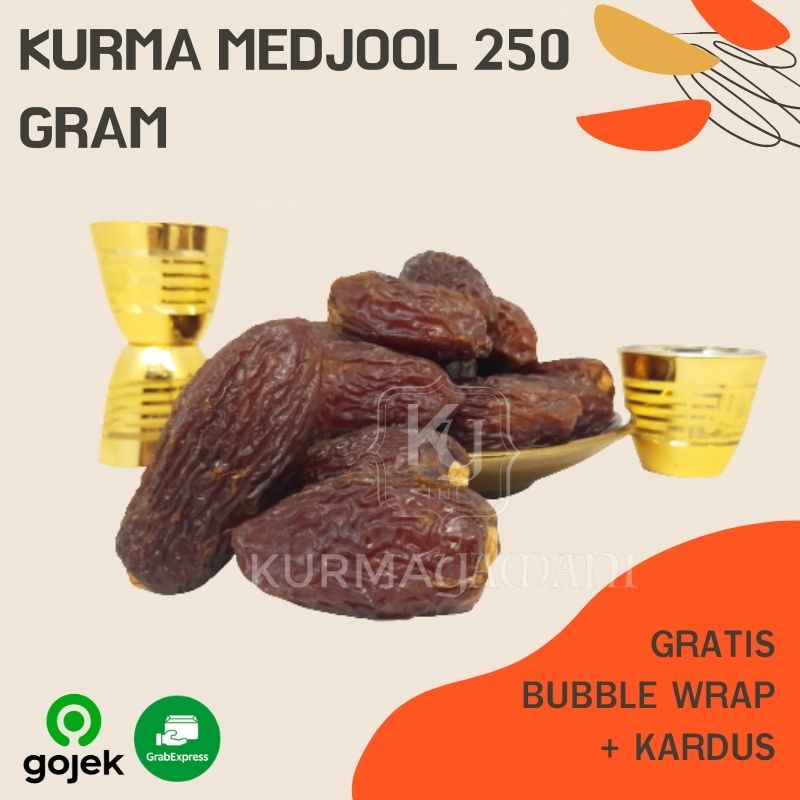 

[ COD ] Kurma Medjool California 250 Gram Jumbo / Natural Delights / Kurma Jumbo