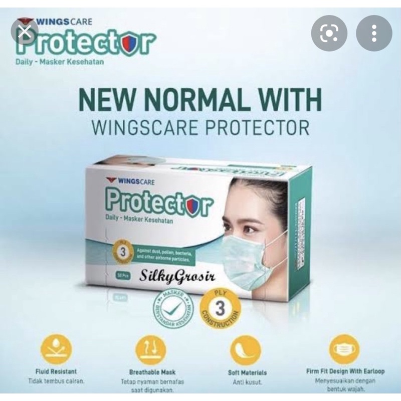 Masker medis murah protector wings