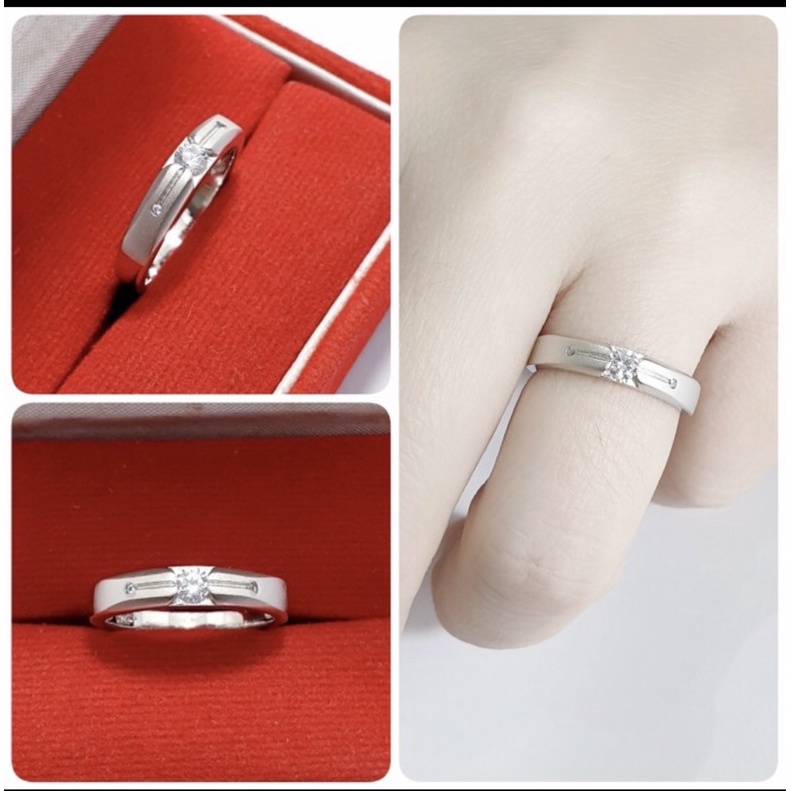 Cincin perak 925 lapis emas putih cincin cewek perak 925 lapis emas putih S428