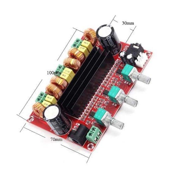 XH-M139 2 x 50W+100W Digital Stereo Power Amplifier TPA3116D2 TPA3116