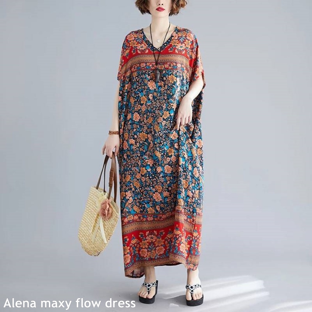 Alena maxy flow dress - Thejanclothes