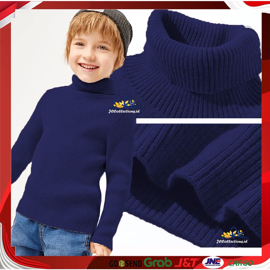 Sweater Rajut Turtleneck Anak Korea Umur 7 Thn – 13 Thn / Teens Kids Turtleneck - Jojo - JCColections