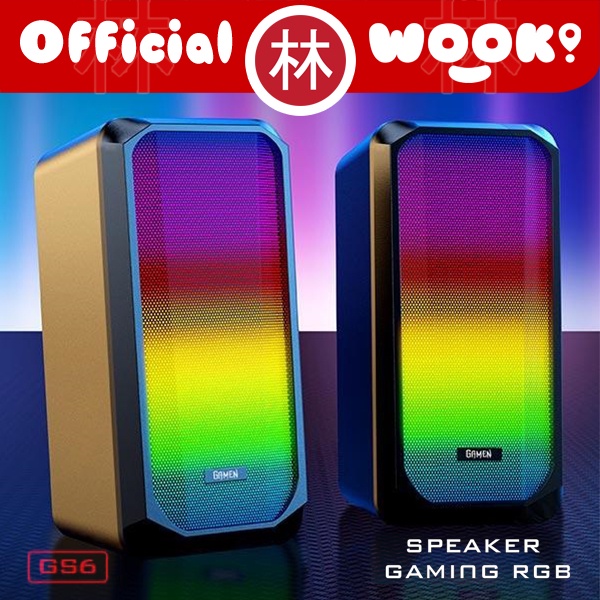 Gamen GS6 Gaming Speaker With RGB Rhythm Lights Excellent Bass 6W