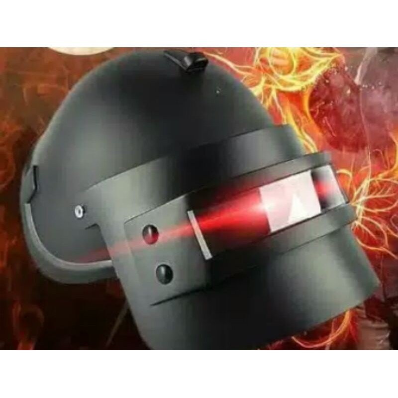 Mainan Helm PUBG Cosplay + Mainan Panci Plastik Logo PUBG Cosplay Remaja Dewasa