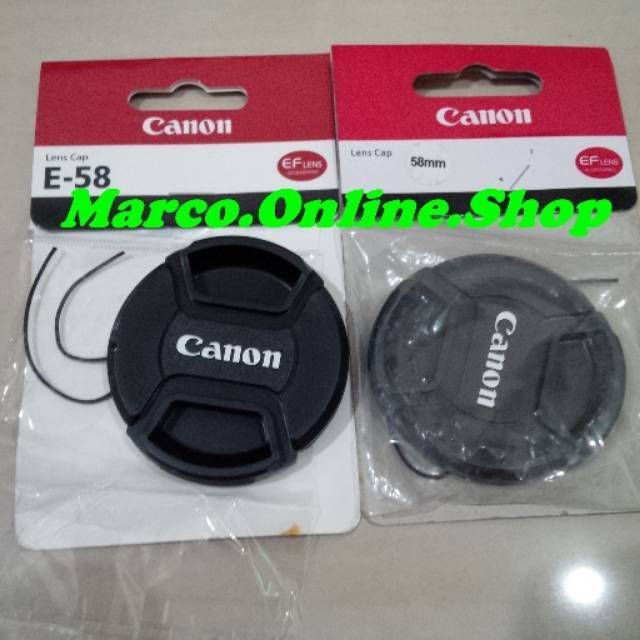 Lencap CANON SLR / Tutup Lensa Camera DSLR Mirrorless / Cap Tutup Lensa Depan / Lenscap DSLR Canon /