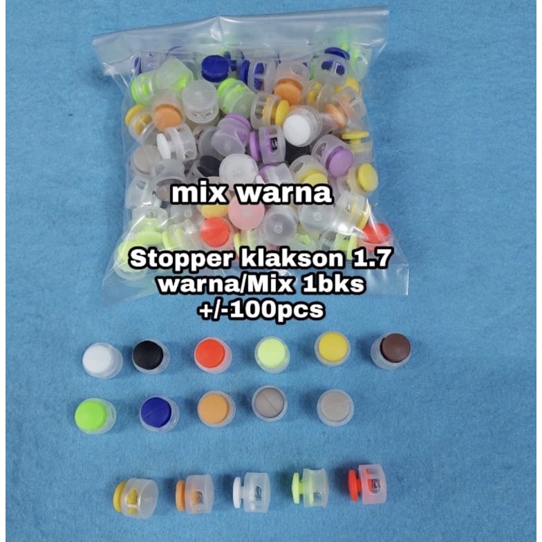 Stopper Klakson 1.7 Mix Warna (+/- 100 pcs)