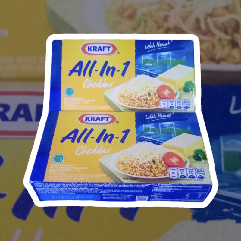 

keju kraft all in one cheddar 160g