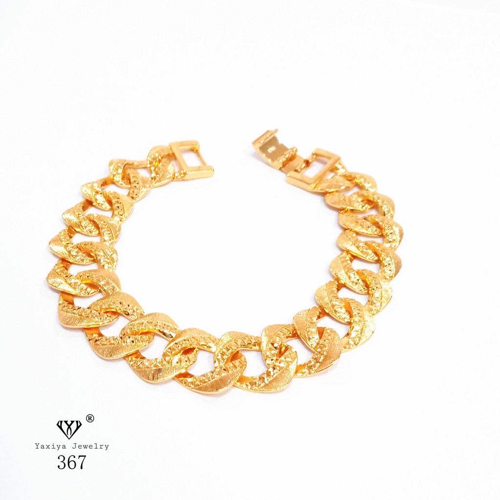 

Gelang Rantai Sisik Naga Polos Perhiasan Imitasi Lapis Emas Yaxiya Jewelry 367