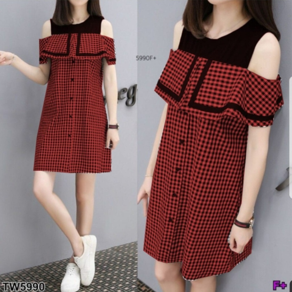 AS FASHION-REALPICT-HF-DRES WANITA CASUAL TERBARU-DRES PENDEK-DRES WANITA REMAJA-DRES WANITA KOREA