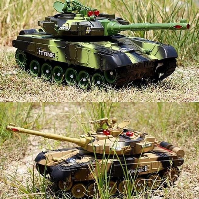Rc Mobil Tank Military Besar Mainan Remote Control Militer