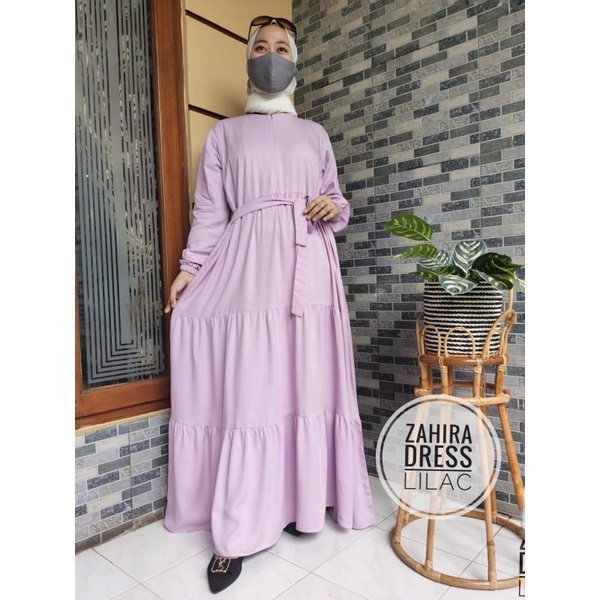 Hanum dress / Gamis polos twill / zahira dress