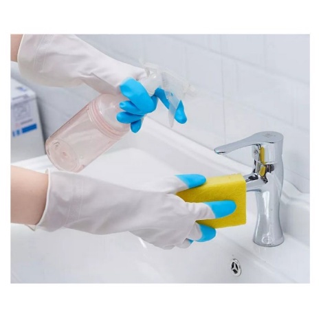 SARUNG TANGAN KARET CUCI PIRING PELINDUNG ANTI AIR SARUNG TANGAN LATEX RUBBER GLOVE [SWEETSPACE]