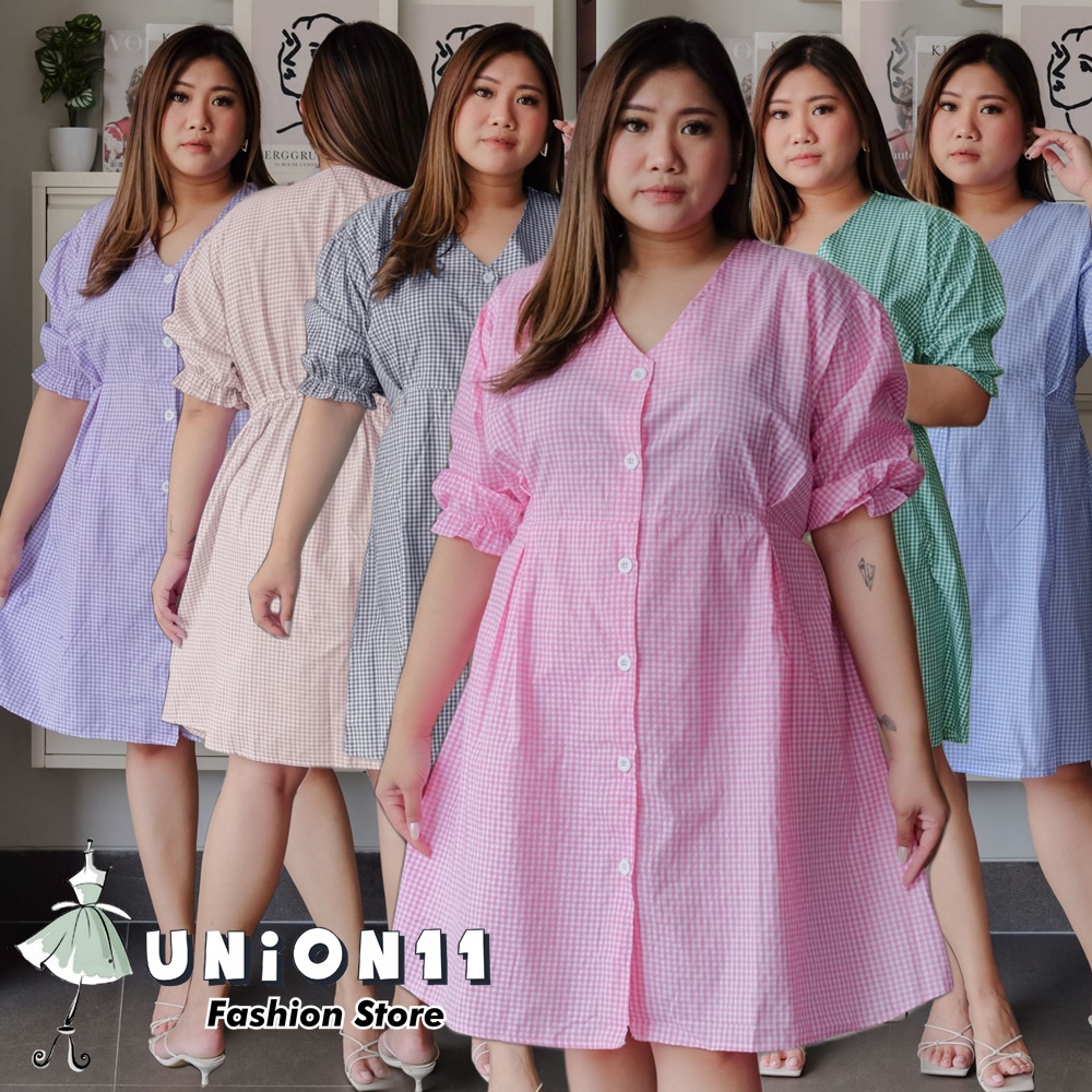 UNION11 - DRESS WANITA JUMBO XXXL / DRESS JUMBO WANITA LD 120 / BAJU JUMBO WANITA / DRESS BIG SIZE WANITA NANA