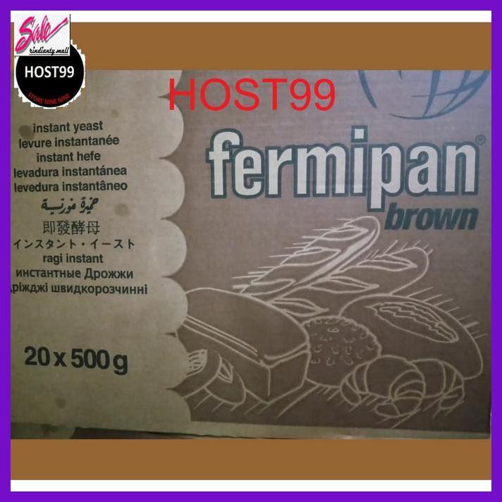 

Giragi- Ragi Coklat Instant Yeast Brown Fermipan Bungkus 500Gr -Makanan-Minuman.