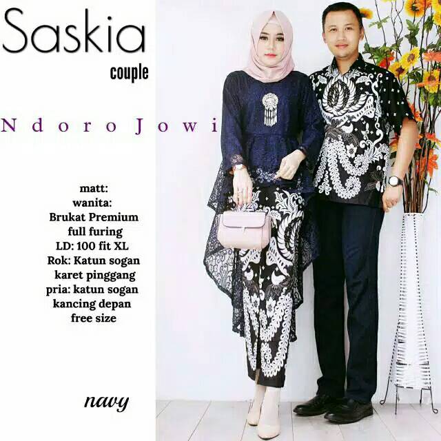 SHOPASHOP SOLO - Saskia couple batik couple kebaya brukat gamis syari setelan fendi hijab segi