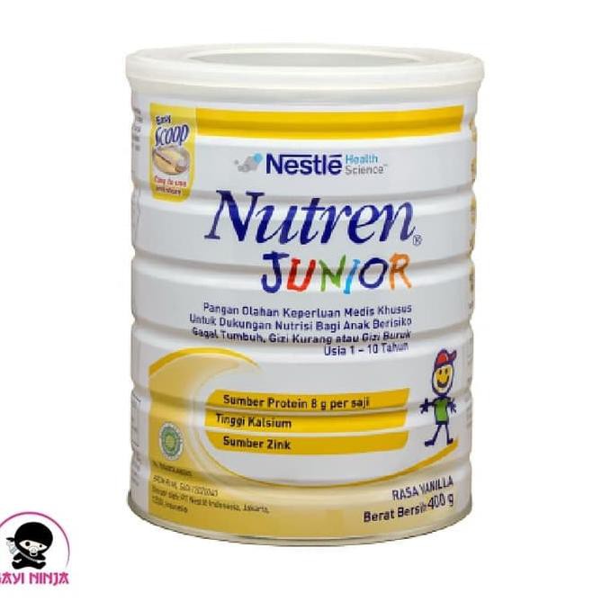 

NUTREN Junior 1-10 Tahun Vanila Vanilla Tin 400g / 400 g