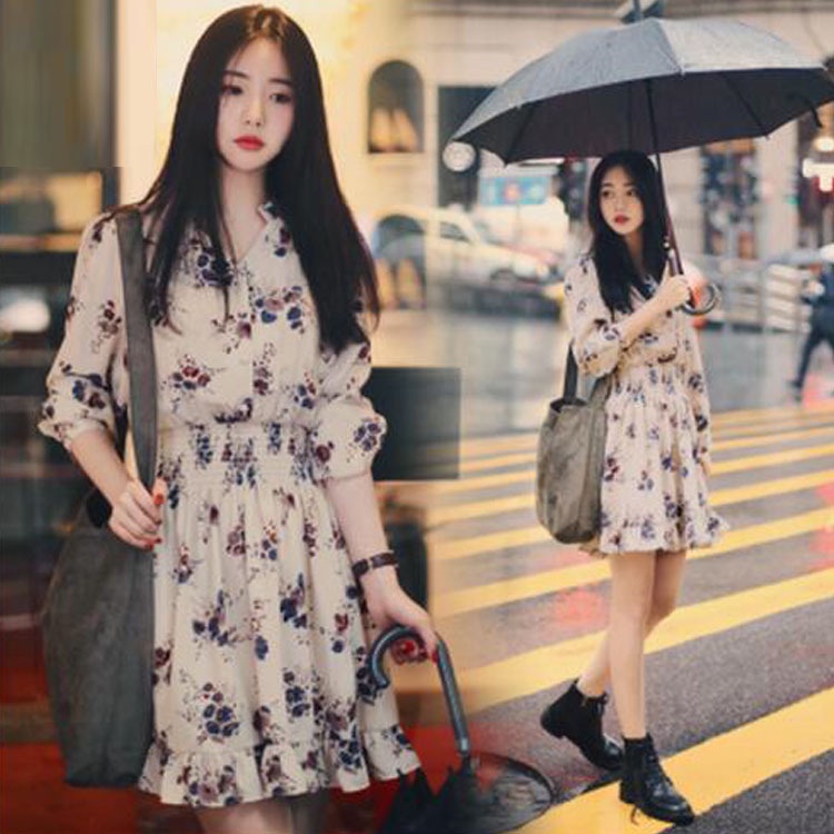 #Sisjuly# Wanita Musim Semi dan Musim Panas Versi Korea Baru Longgar Lengan Panjang Pinggang Fashion