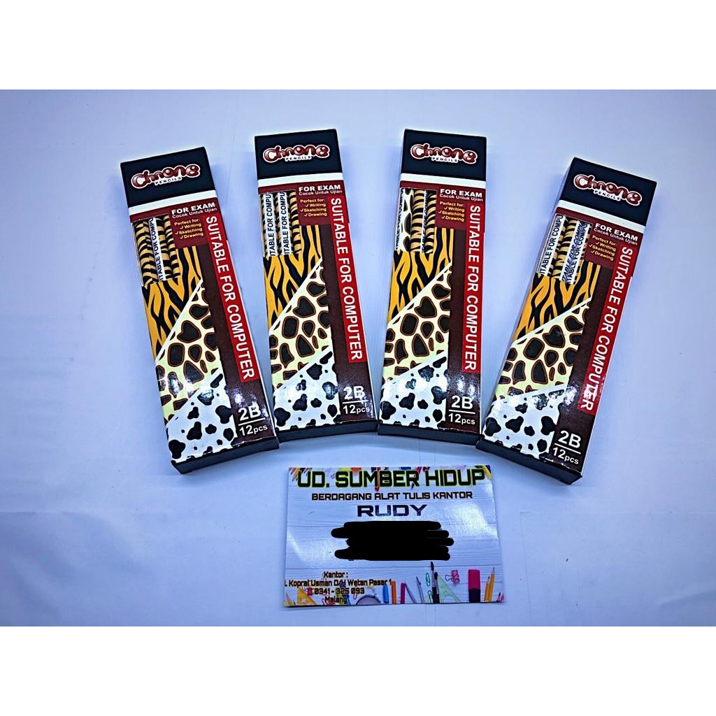 

Pensil Chnone Motif Zebra 2B, Harga Perlusin isi 12 pcs