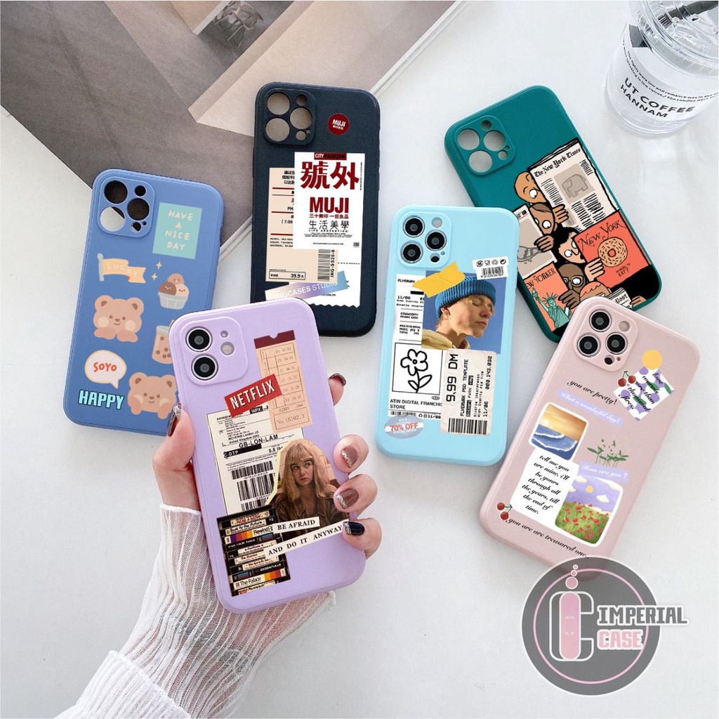 Case softcase silikon macaron pelindung kamera oppo vivo samsung realme xiaomi iphone IC4956