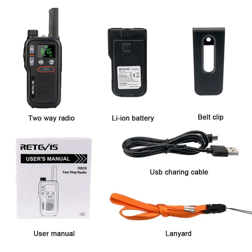 Mini Walkie Talkie 446MHz 0.5W