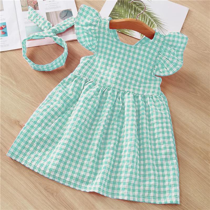 Zahra Dress Anak Perempuan Aliza Bahan Katun | Pakaian Anak Kekinian Umur 1-5 Tahun