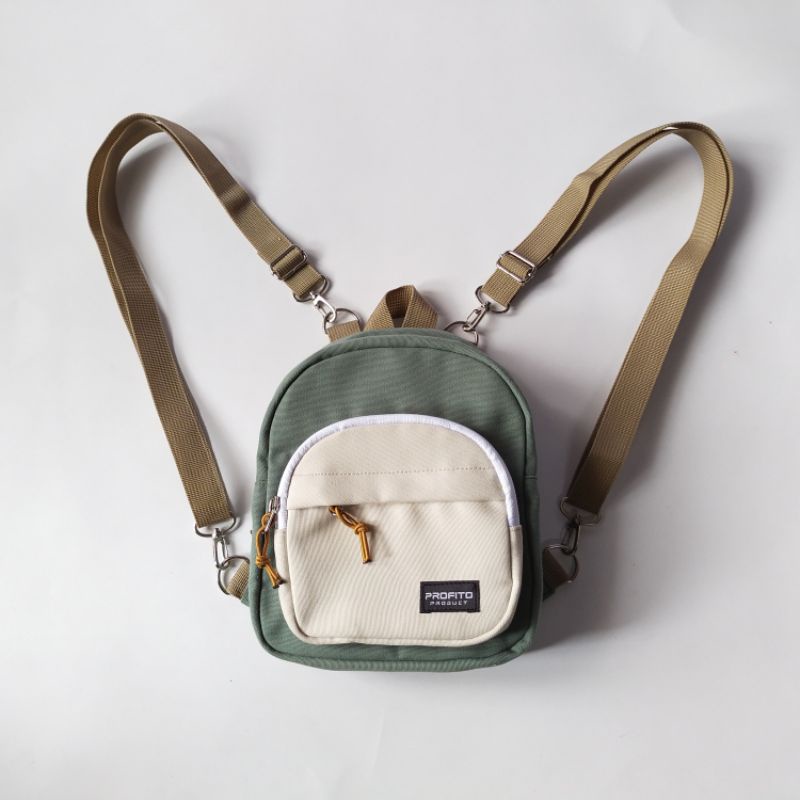 Tas Ransel Mini Multifungsi 3 in 1 Series-Mint