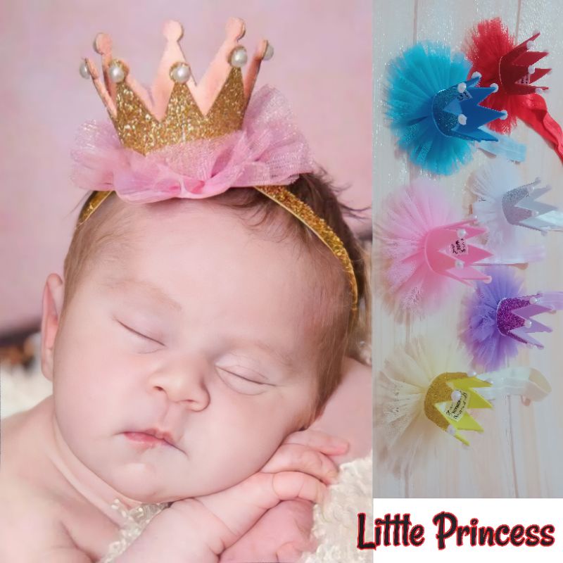 BANDANA BAYI MAHKOTA / PRINCESS BABY HEADBAND