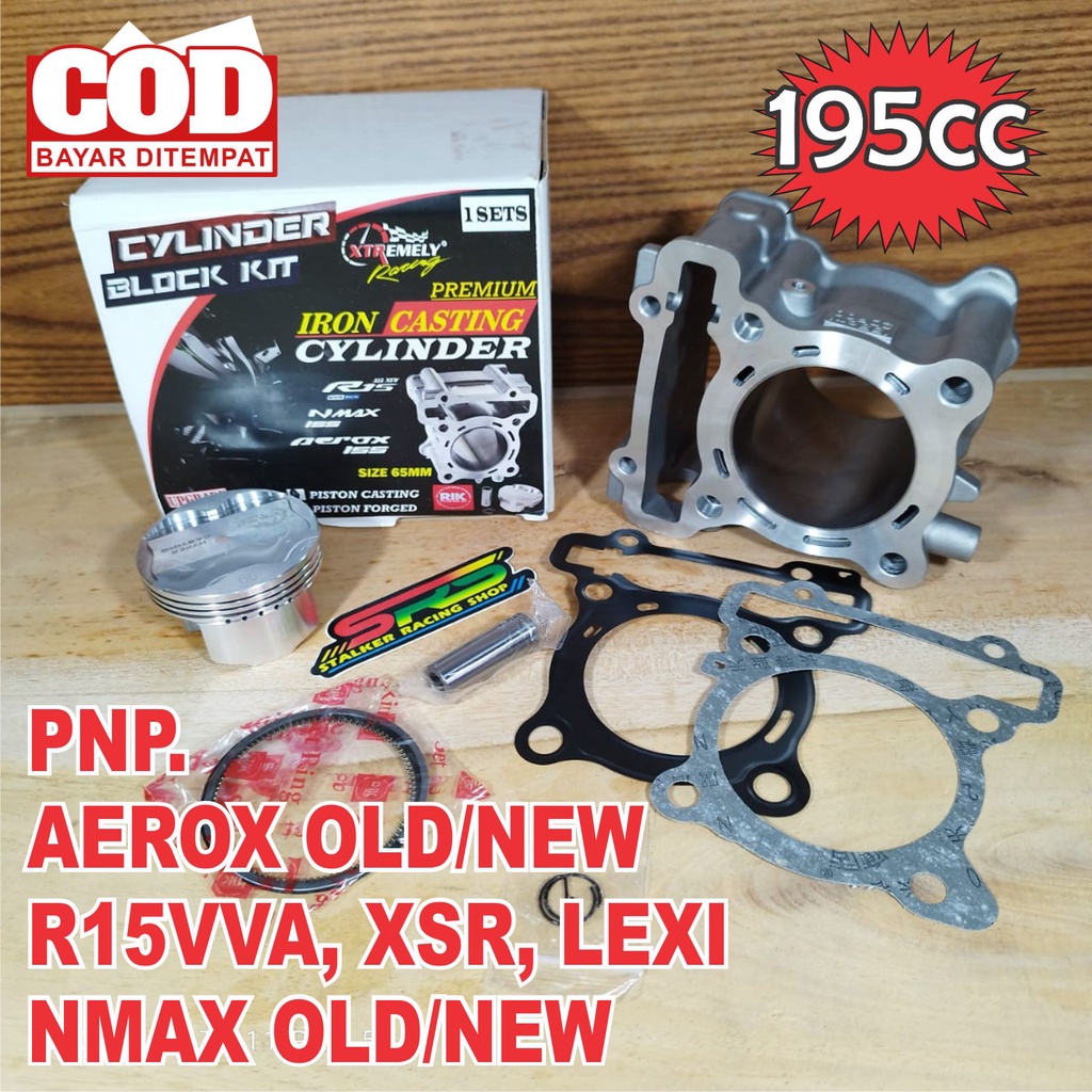 BLOK XTR 62 63 65/195cc AEROX NEW/OLD - NMAX NEW/OLD - WR155 - XSR - R15 V3 - LEXI ORIGINAL XTR