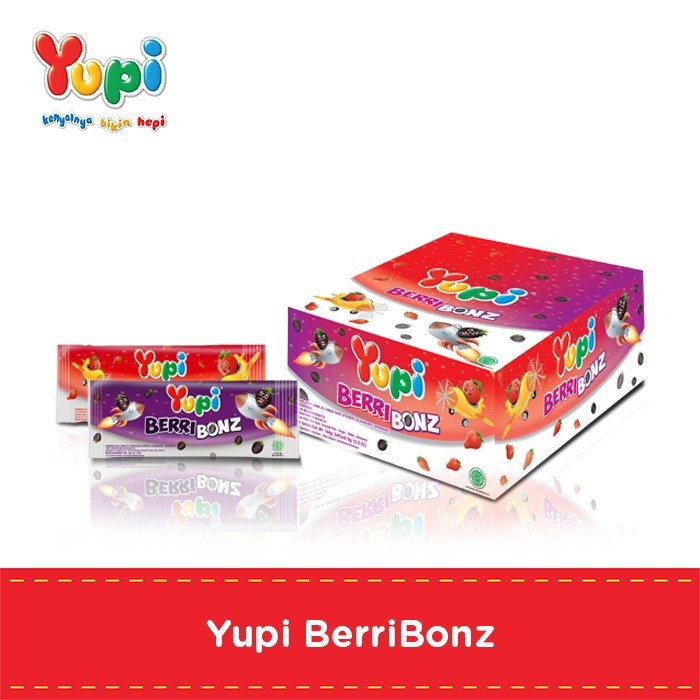 

54ekh Yupi Gummy Candy Permen Berribonz Box 60J