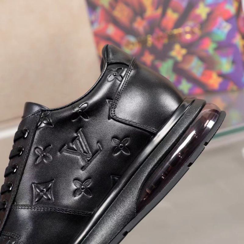 sepatu lv sneaker hitam mirror vip New shoes men run away leather Black lou is vuitton top branded