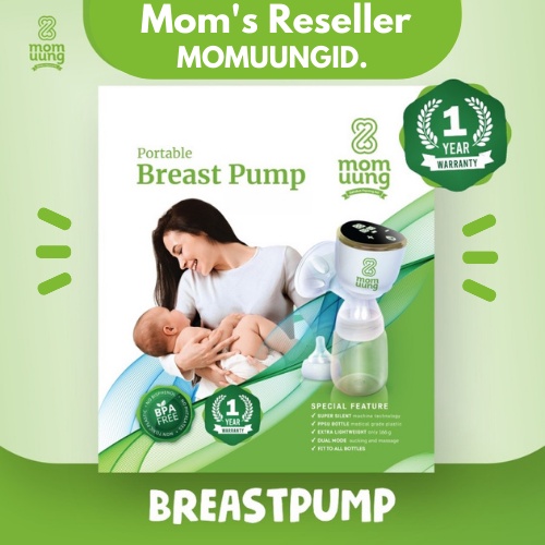 Mom Uung Portable Breast Pump  / Pompa Asi Elektrik Mom Uung