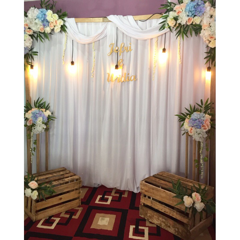 Backdrop/Dekorasi Lamaran (sewa)