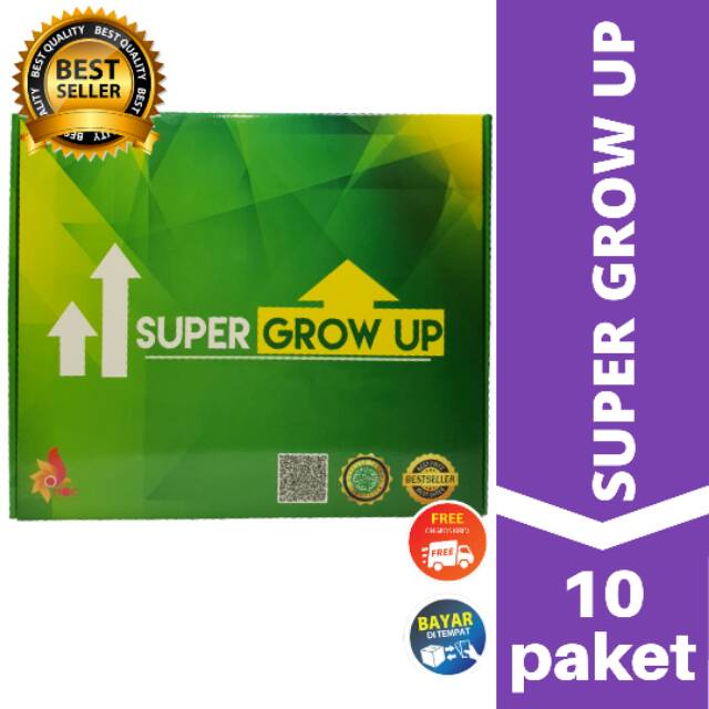 

( SUPER GROW UP ) Ori susu + capsul peninggi badan -kemasan 2 Paket - (star.hebs)