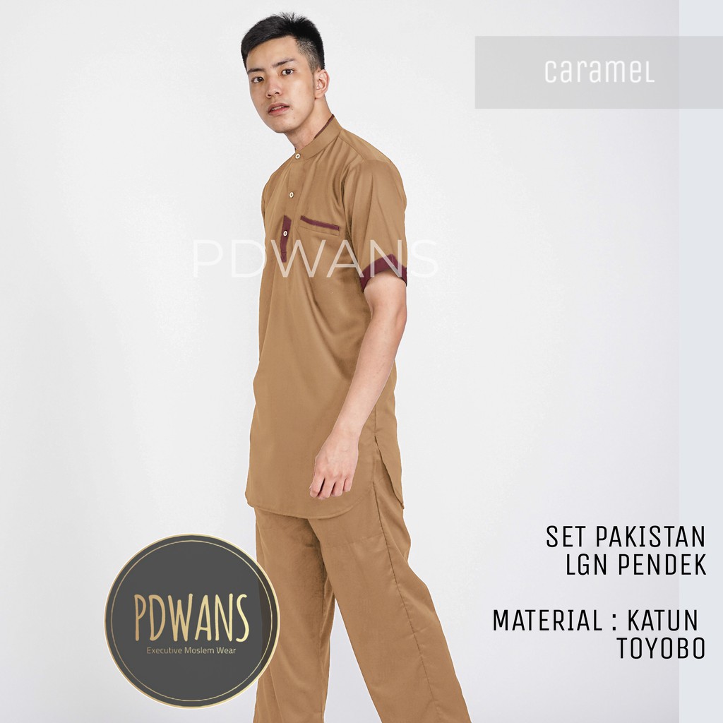 SETELAN PAKISTAN Dewasa Lengan Pendek Warna Baju Koko Toyobo TYB02DWS PDWANS