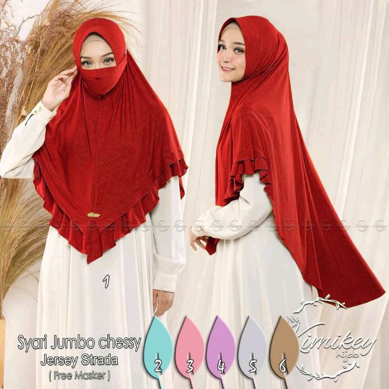 Sale Bergo Hijab Jilbab Jumbo Syar'i Original Kimikey