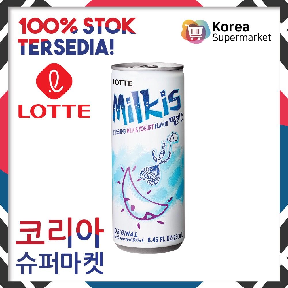 

Lotte Milkis Soda 250ml/Soda Susu Asli Korea [SukaBumi]