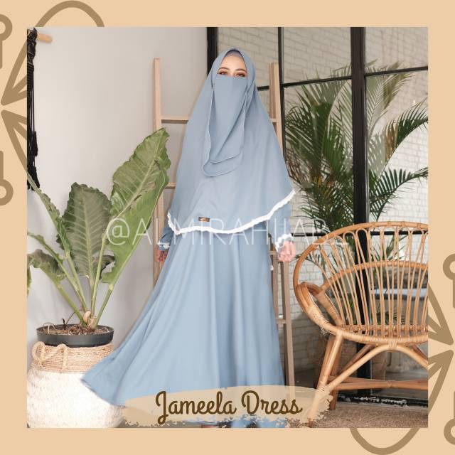Jameela Dress Set Khimar by AlmiraHijab