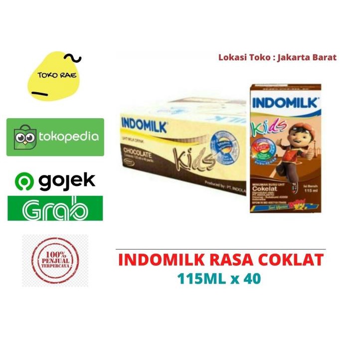 

READY COD Susu Indomilk Kids cokelat 115 ML - 1 dus isi 40 - cokelat